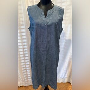 Talbots Blue Denim Dress